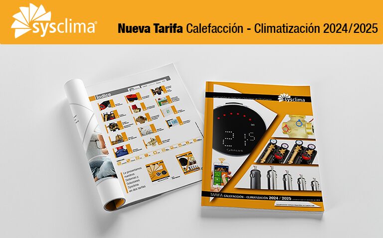 Publicación noticia de la nueva Tarifa Sysclima Calefacción y Climatización 2024/2025