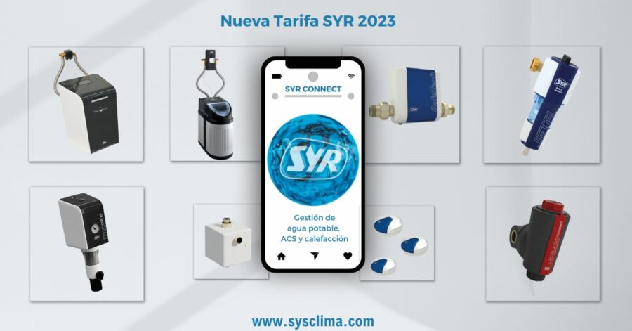 Publicación nueva Tarifa SYR 2023